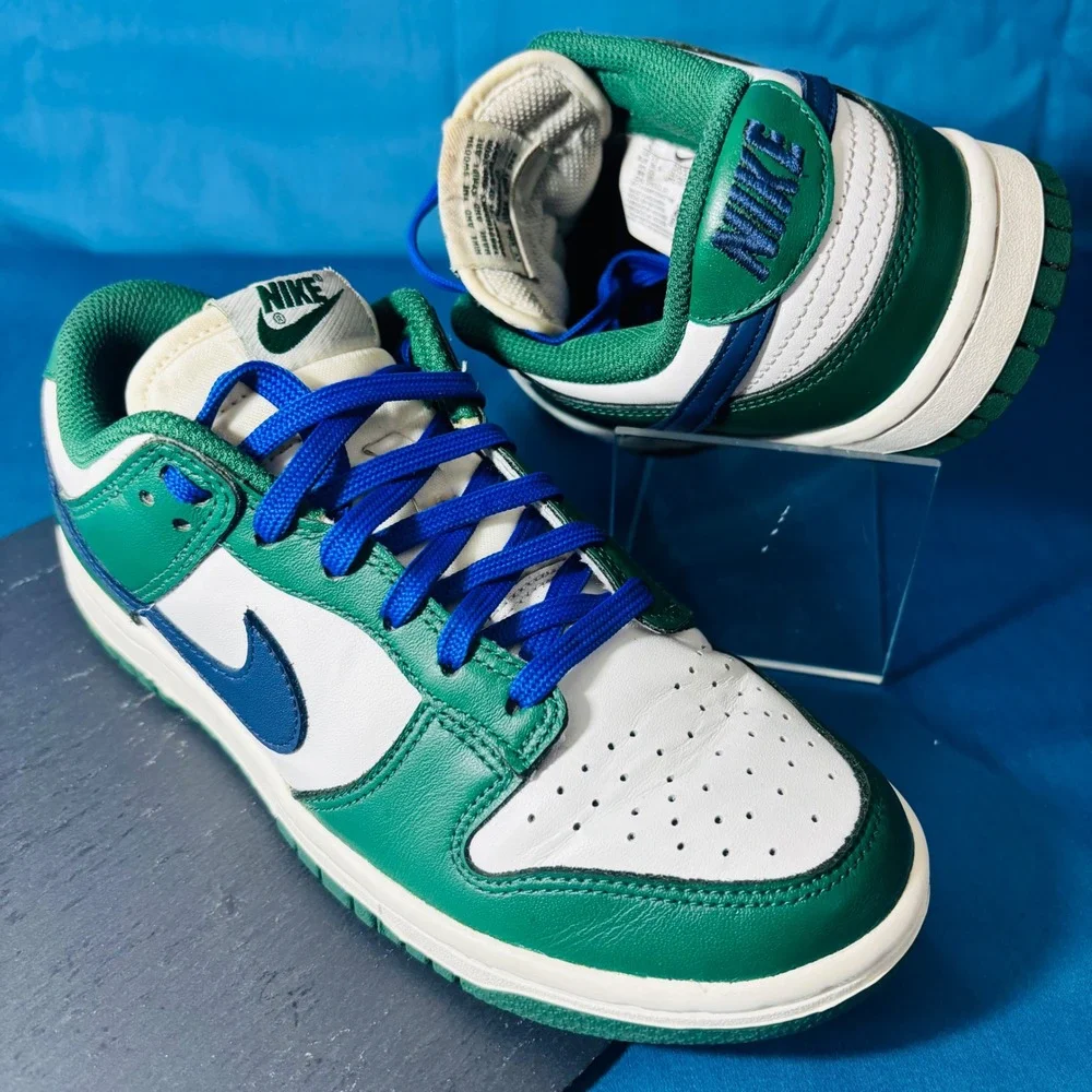 Nike Dunk Low Gorge Green Midnight Navy Women's 5 DD1503-300 Sneakers